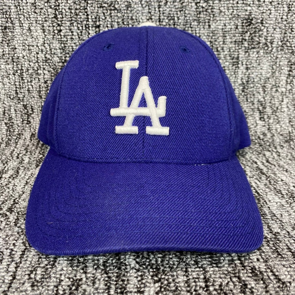 Vtg Puma Los Angeles Dodgers Hat Mens OSFA Blue LA Logo Snapback Baseball Cap